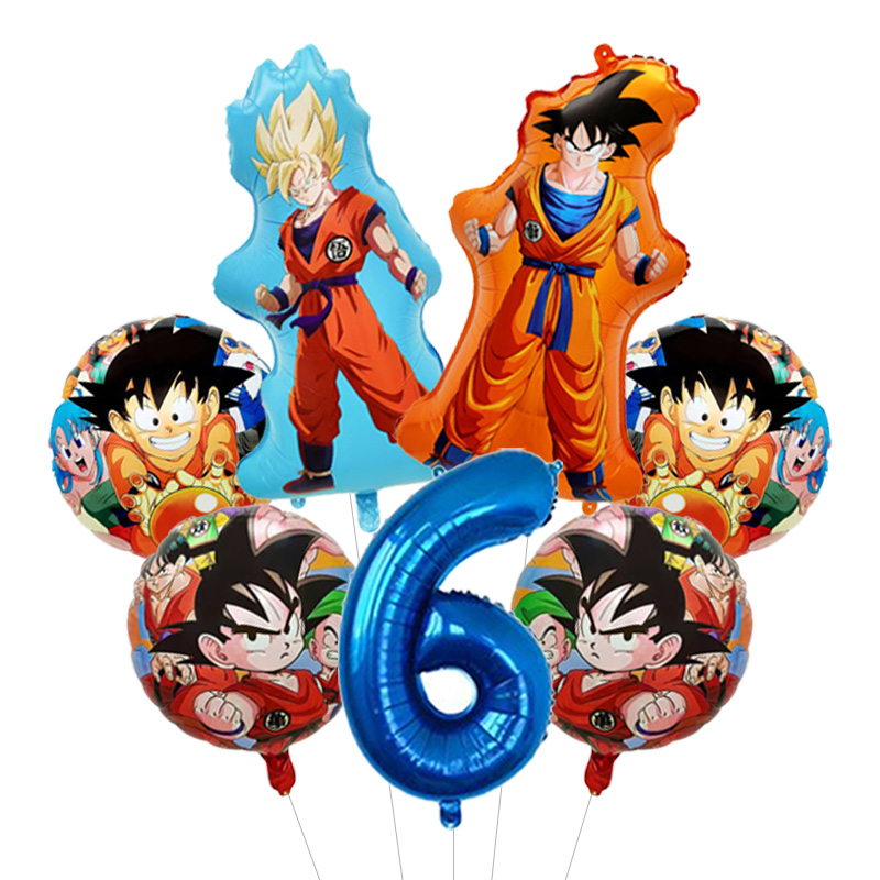 Event Z - ชุดลูกโป่งฟอยล์มายลาร์รูปฟรีเซอร์โกลเด้นฟอร์มจากดราก้อนบอล Z สำหรับตกแต่งงานวันเกิดธีมตัวร้ายอนิเมะ