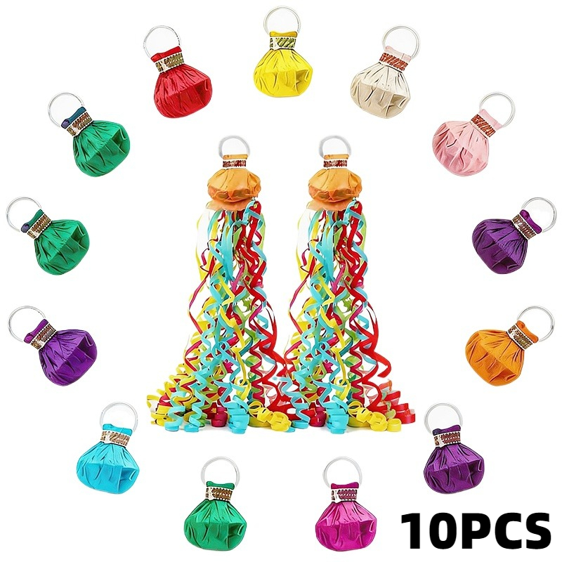 Confetti Cannon Tube - กระดาษโปรยสีสันสดใส 10 ชิ้น สำหรับงานแต่งงาน งานวันเกิด ของขวัญสำหรับงานปาร์ตี้