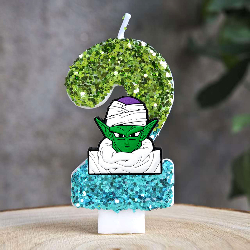 Event Z - เทียนวันเกิดลายดราก้อนบอล Z ลูกบอลสี่ดาว ประกายวิบวับ สำหรับเด็กผู้ชาย ตกแต่งโต๊ะเค้กงานวันเกิดธีมอนิเมะ