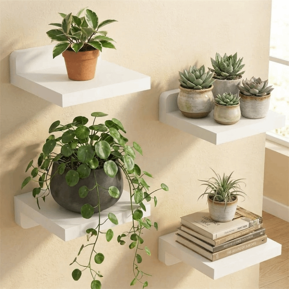 ชั้นวางของติดผนังไม้ขนาดเล็ก 4 - Flower Wall Panel บทวิจารณ์และราคา