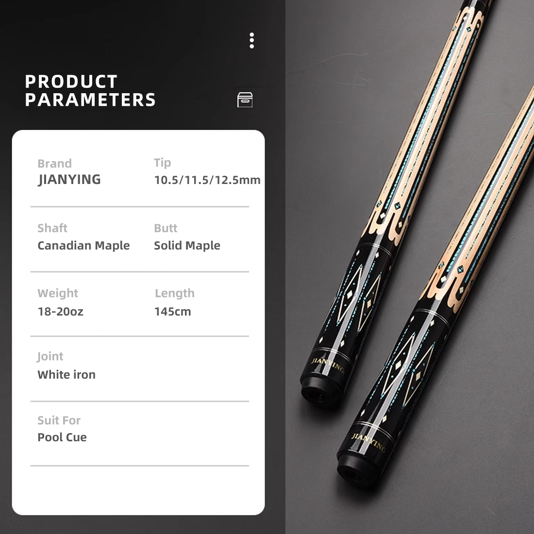 ไม้คิวพูล Jianying, ไม้คิวบิลเ - Centerpiece Stick บทวิจารณ์และราคา
