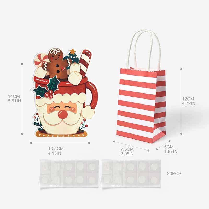 ถุงของขวัญการ์ตูนคริสต์มาสขนาด - Event Party Shop บทวิจารณ์และราคา