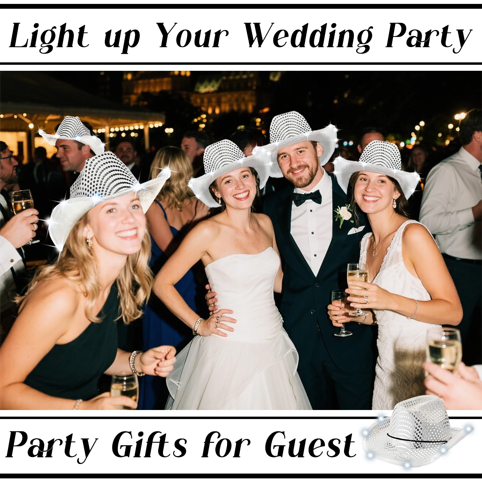 หมวกคาวบอย LED 4/6/8/10/12/16  - Party Hat Cone บทวิจารณ์และราคา