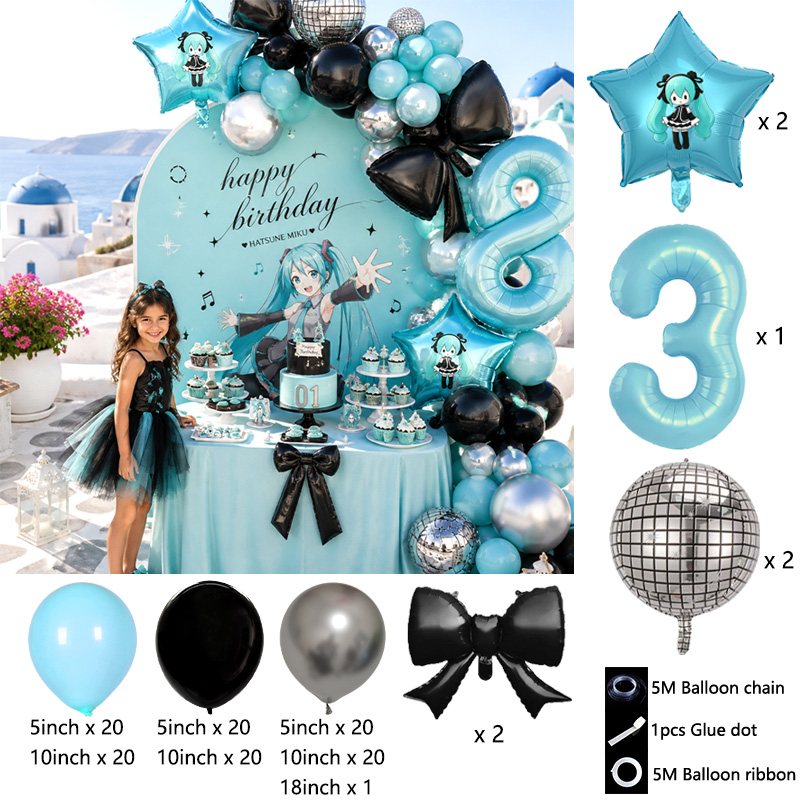 ชุดตกแต่งซุ้มลูกโป่งฮัตสึเนะ ม - Balloon Arch Kit บทวิจารณ์และราคา