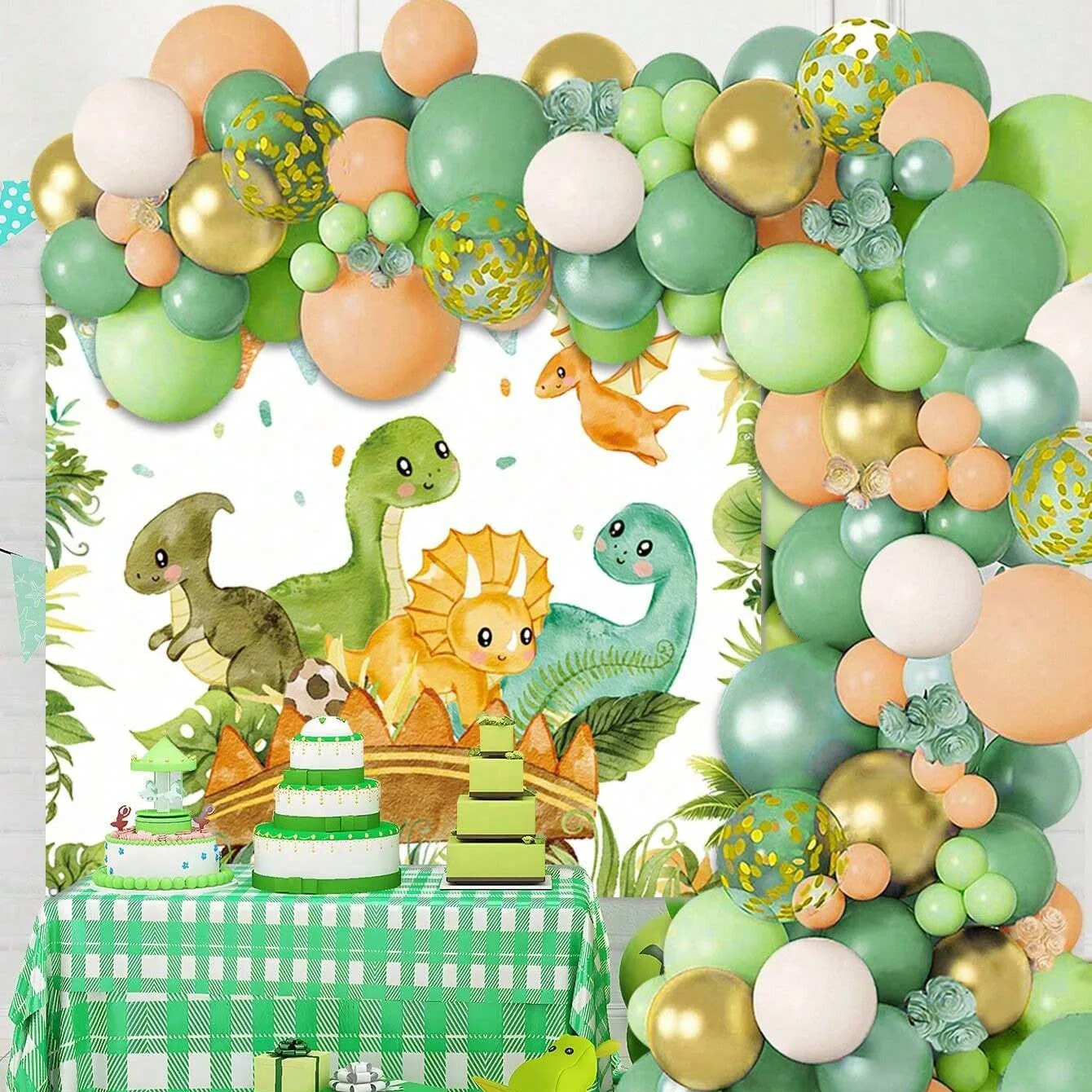 ชุดลูกโป่งไดโนเสาร์สำหรับงานวั - Balloon Arch Kit บทวิจารณ์และราคา